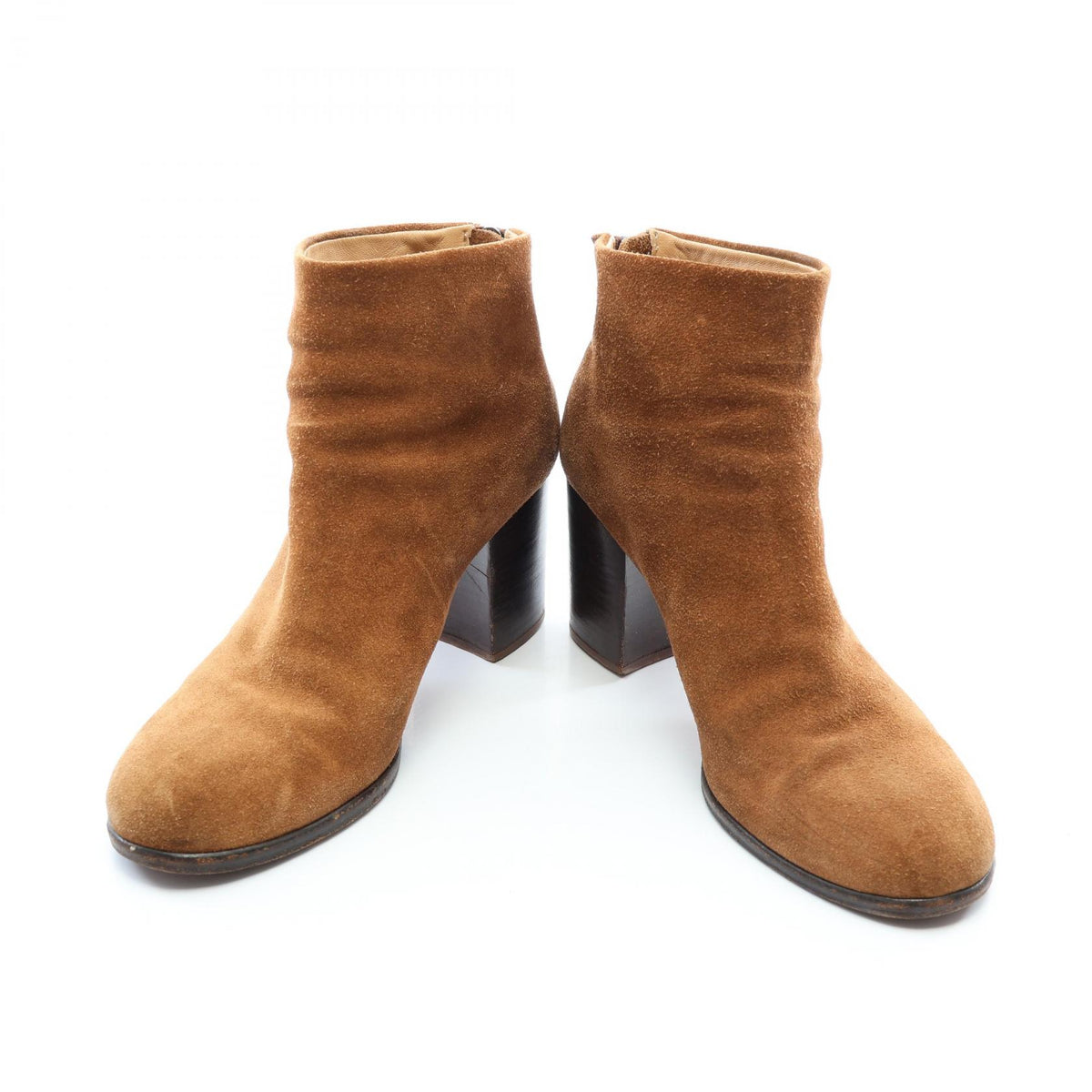 HELMUT LANG Brown Suede Ankle Boots Size 38