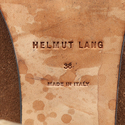 HELMUT LANG Brown Suede Ankle Boots Size 38