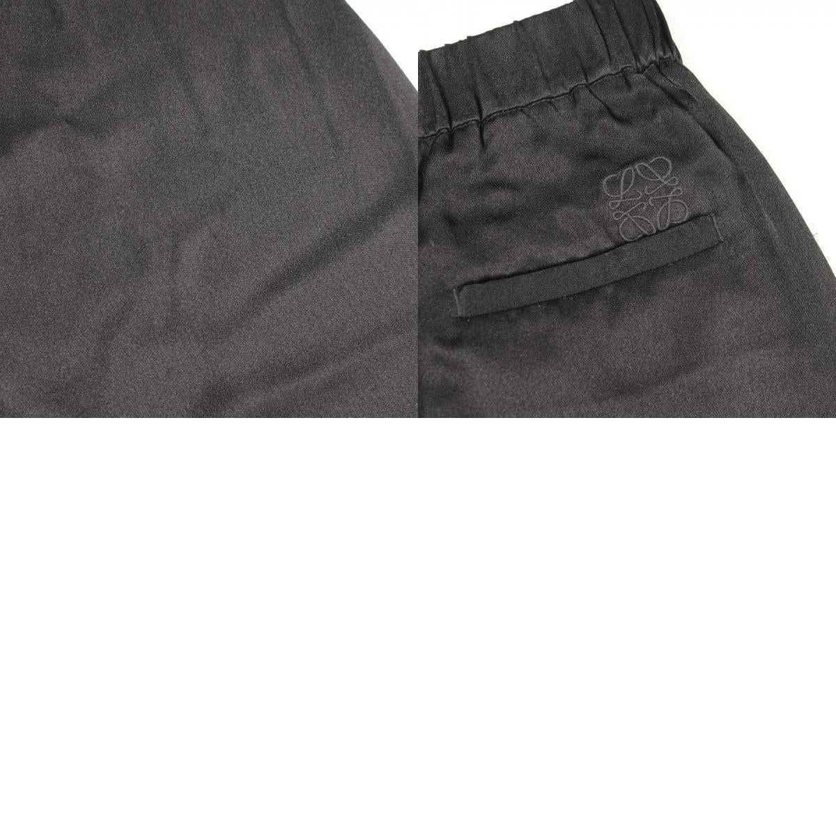 LOEWE Silk Pajama Trousers Pants Black Size XS