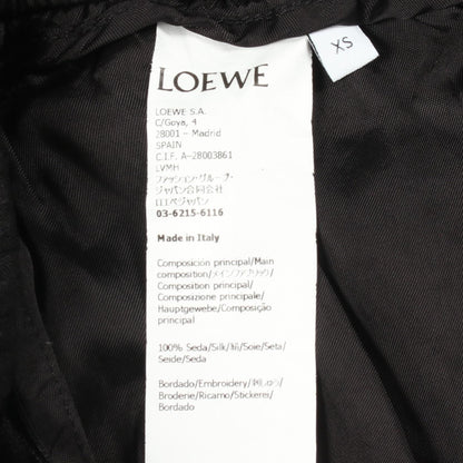 LOEWE Silk Pajama Trousers Pants Black Size XS