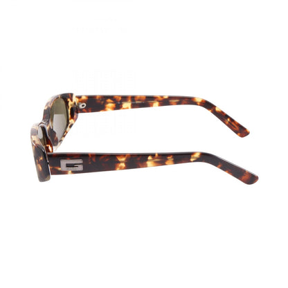 GUCCI Metal Logo Vintage Sunglasses Brown