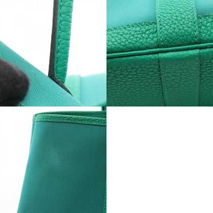 HERMES Garden Party TPM Toile Mint Green Tote