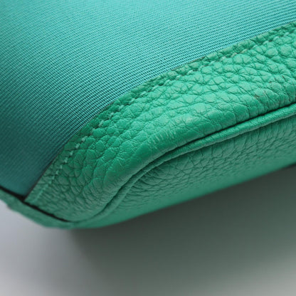 HERMES Garden Party TPM Toile Mint Green Tote