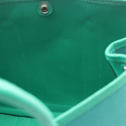 HERMES Garden Party TPM Toile Mint Green Tote
