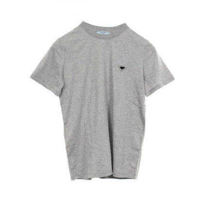 PRADA Triangle Logo Distressed Cotton T-Shirt Size XS