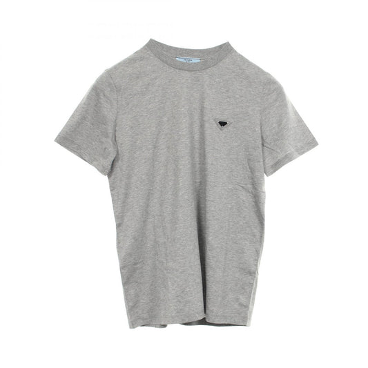 PRADA Triangle Logo Distressed Cotton T-Shirt Size XS