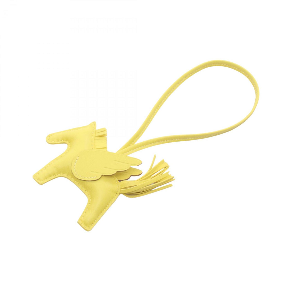 HERMES Rodeo Pegasus PM Lime Milo Charm