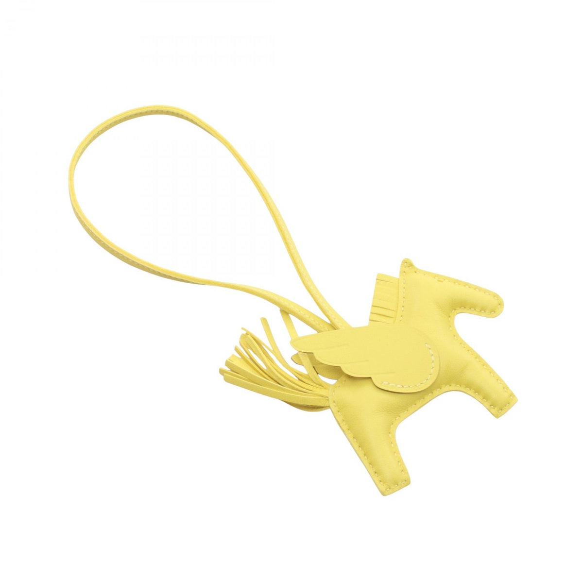 HERMES Rodeo Pegasus PM Lime Milo Charm