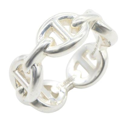 HERMES Chaine d'Ancre Enchainee PM Ring Silver925 Size JP 7
