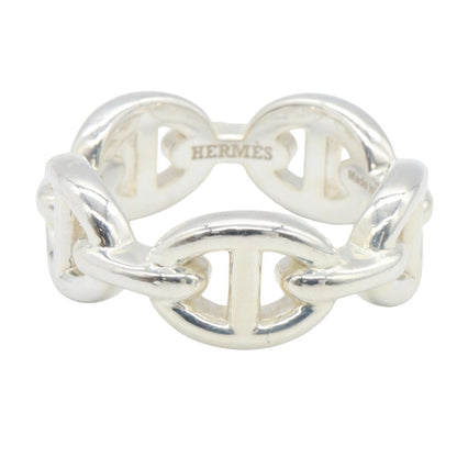 HERMES Chaine d'Ancre Enchainee PM Ring Silver925 Size JP 7