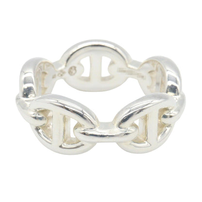 HERMES Chaine d'Ancre Enchainee PM Ring Silver925 Size JP 7
