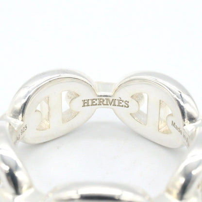 HERMES Chaine d'Ancre Enchainee PM Ring Silver925 Size JP 7