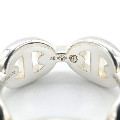 HERMES Chaine d'Ancre Enchainee PM Ring Silver925 Size JP 7