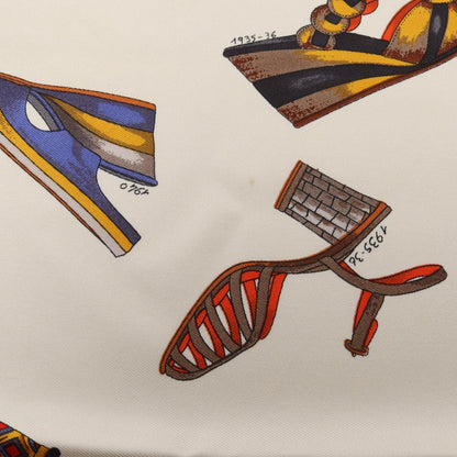 Salvatore Ferragamo Shoe Beige Multicolor Scarf