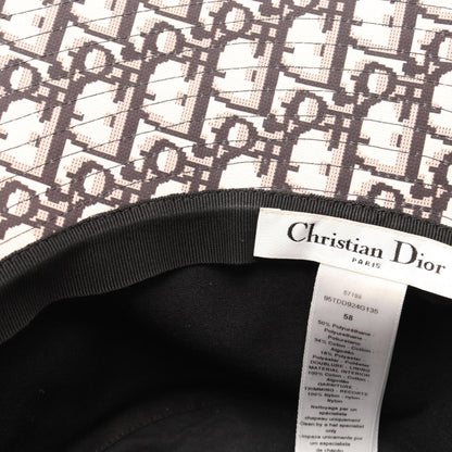 Dior Tulle Veil Cotton Blend Bucket Hat Size 58