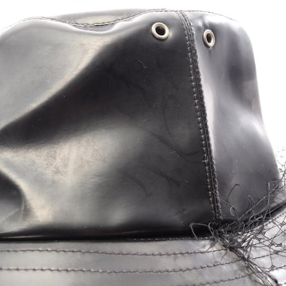 Dior Tulle Veil Cotton Blend Bucket Hat Size 58