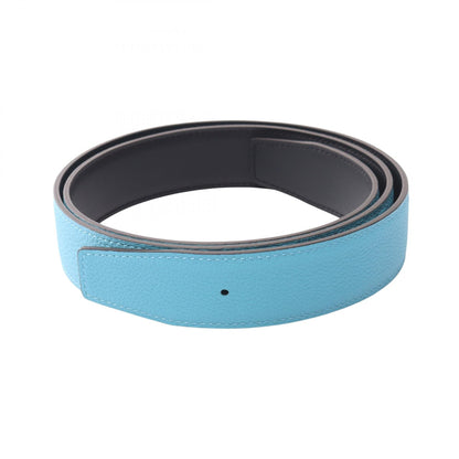 HERMES Constance H Blue Reversible Belt Size 95