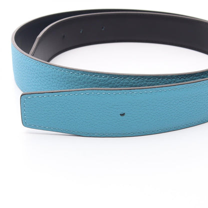 HERMES Constance H Blue Reversible Belt Size 95