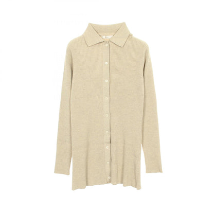 THE ROW Long Silk Cotton Cardigan Green Size XS