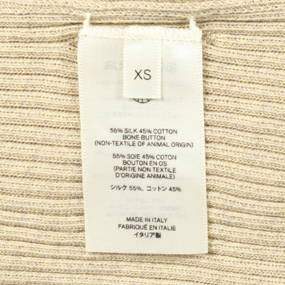 THE ROW Long Silk Cotton Cardigan Green Size XS