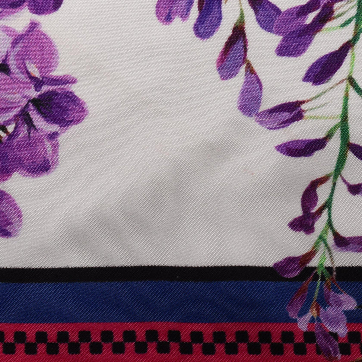 DOLCE & GABBANA Silk Floral Pink Multi Scarf