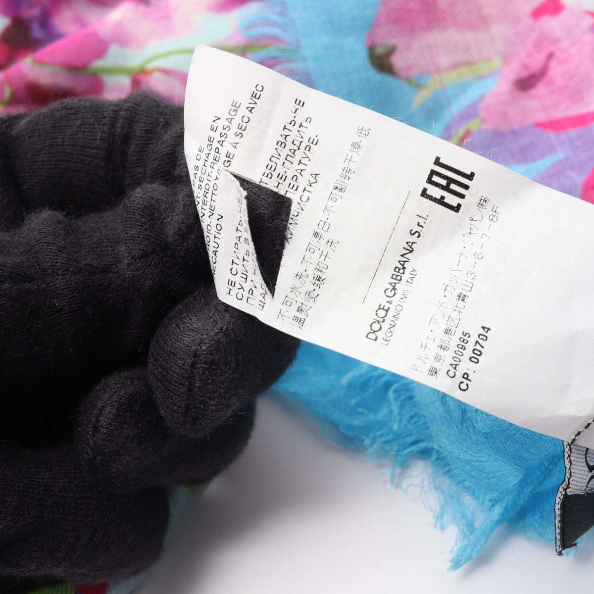 DOLCE & GABBANA Floral Cashmere Scarf