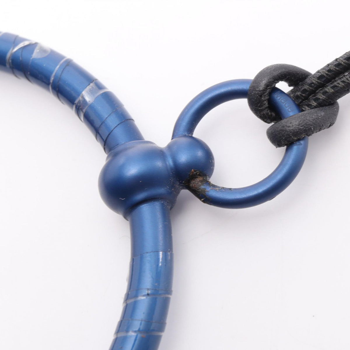 HERMES Loop Grand Leather Metal Necklace