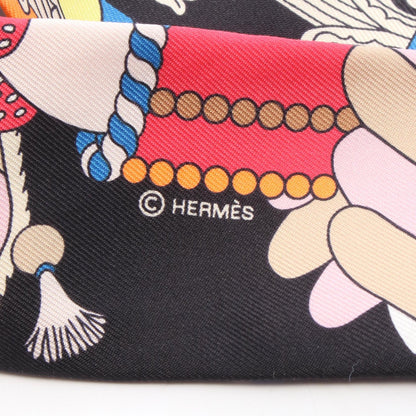 HERMES La Patisserie Francaise Scarf Black