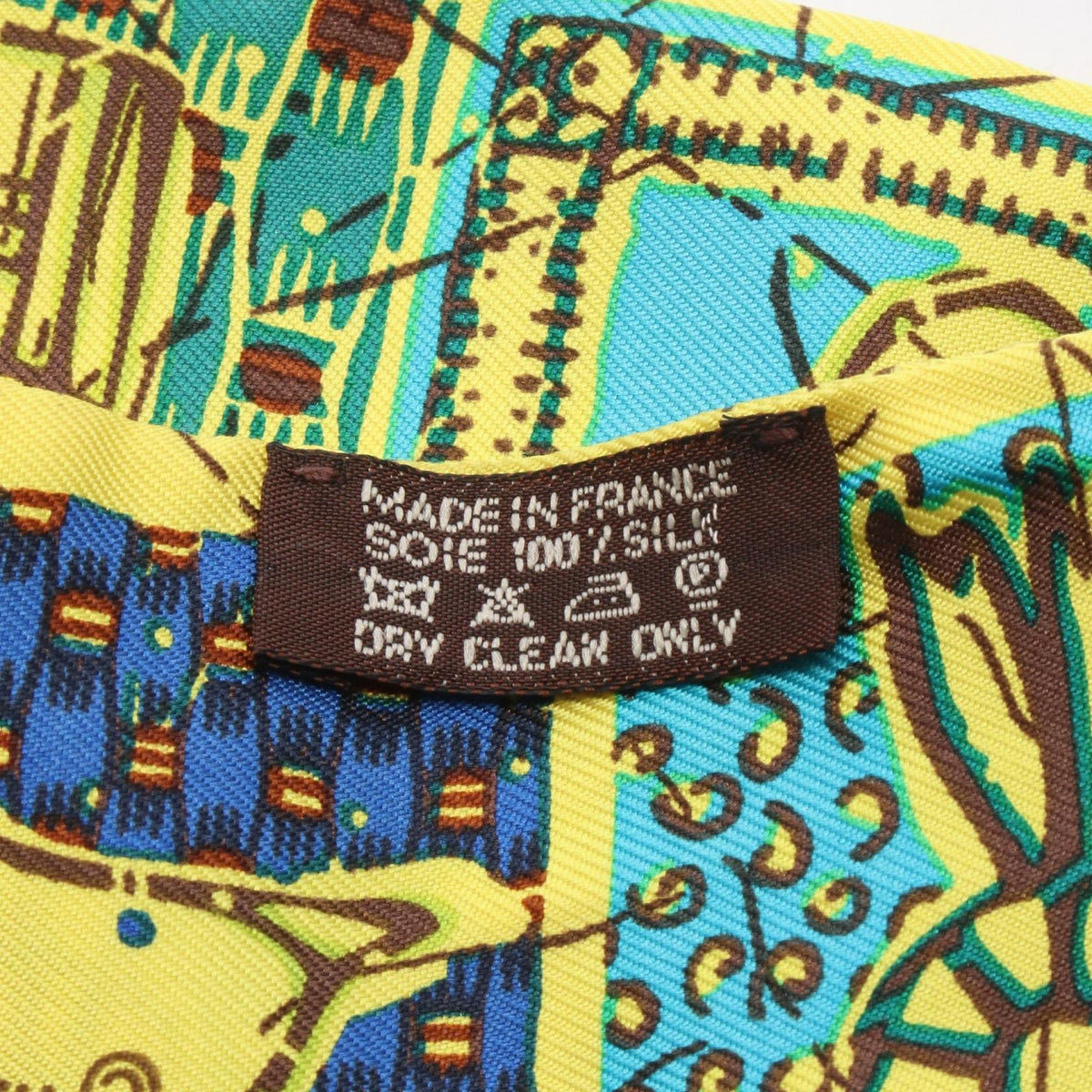 HERMES Silk Twilly "La Carres" Scarf