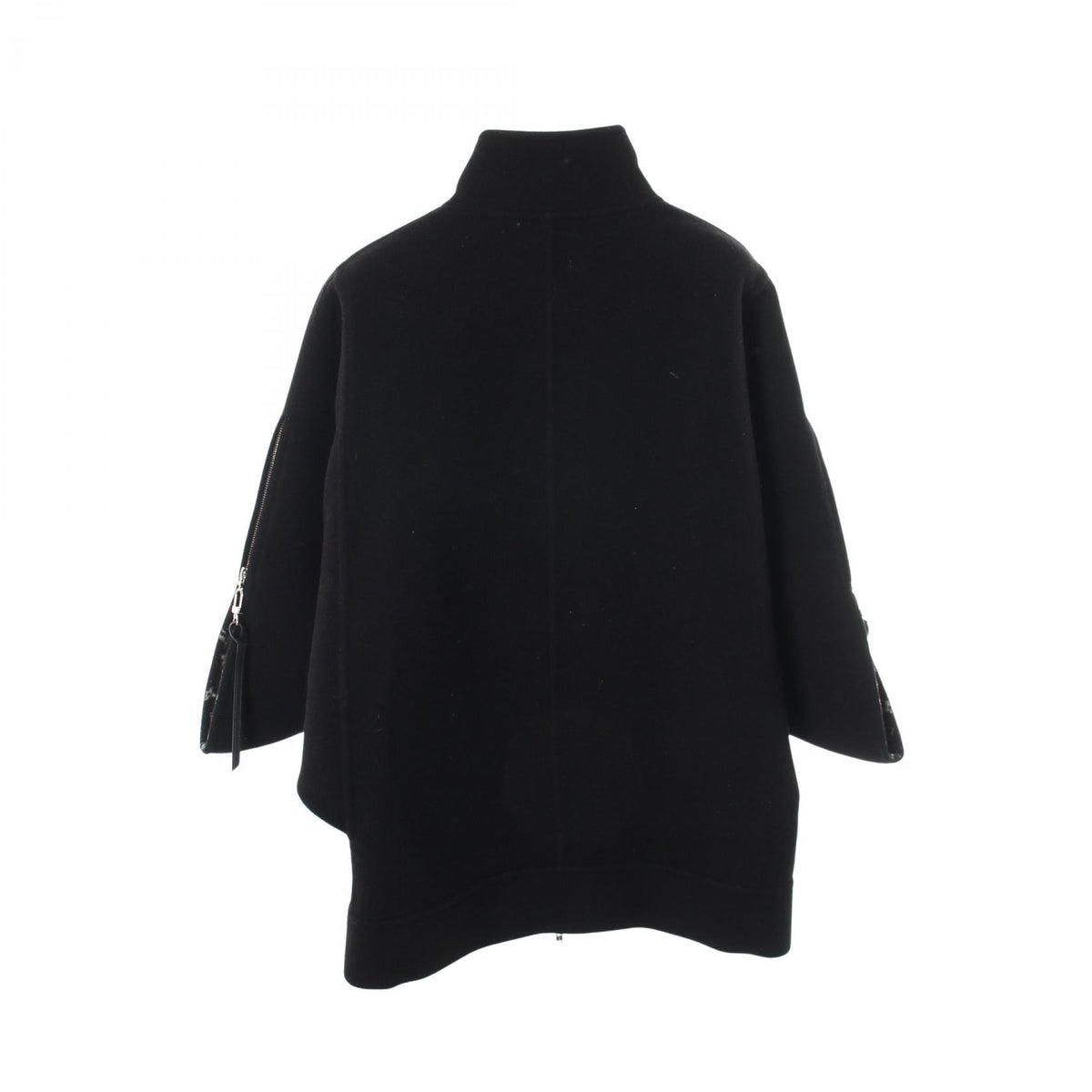 LOUIS VUITTON Monogram Lining Stand Dolman Coat Size 34