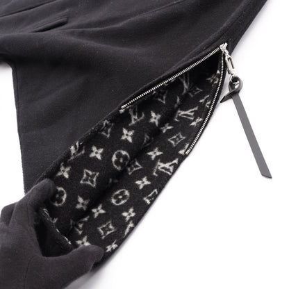 LOUIS VUITTON Monogram Lining Stand Dolman Coat Size 34