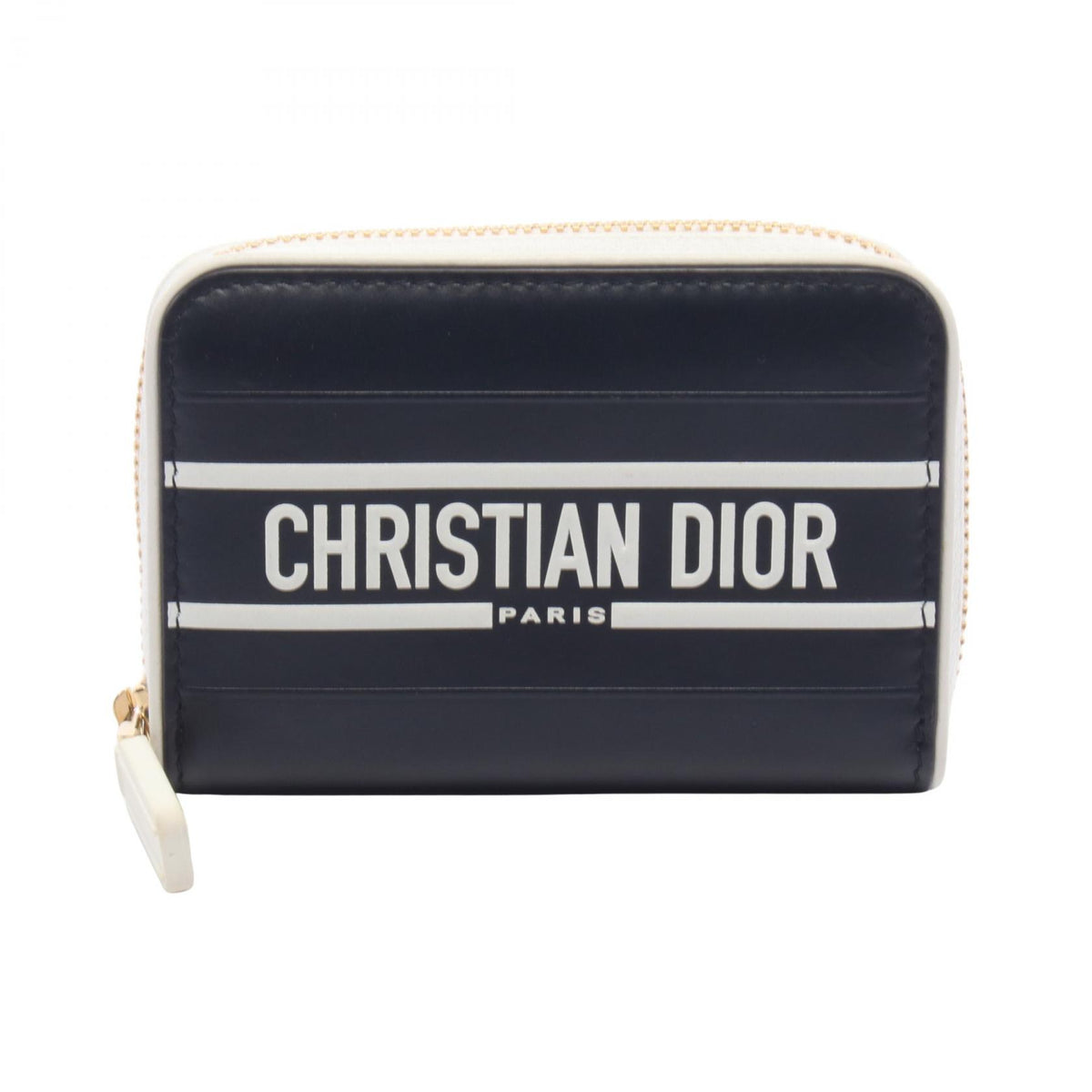 Dior VIBE Leather Round Wallet Blue