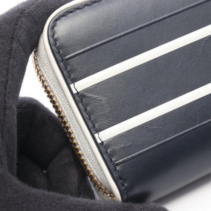 Dior VIBE Leather Round Wallet Blue