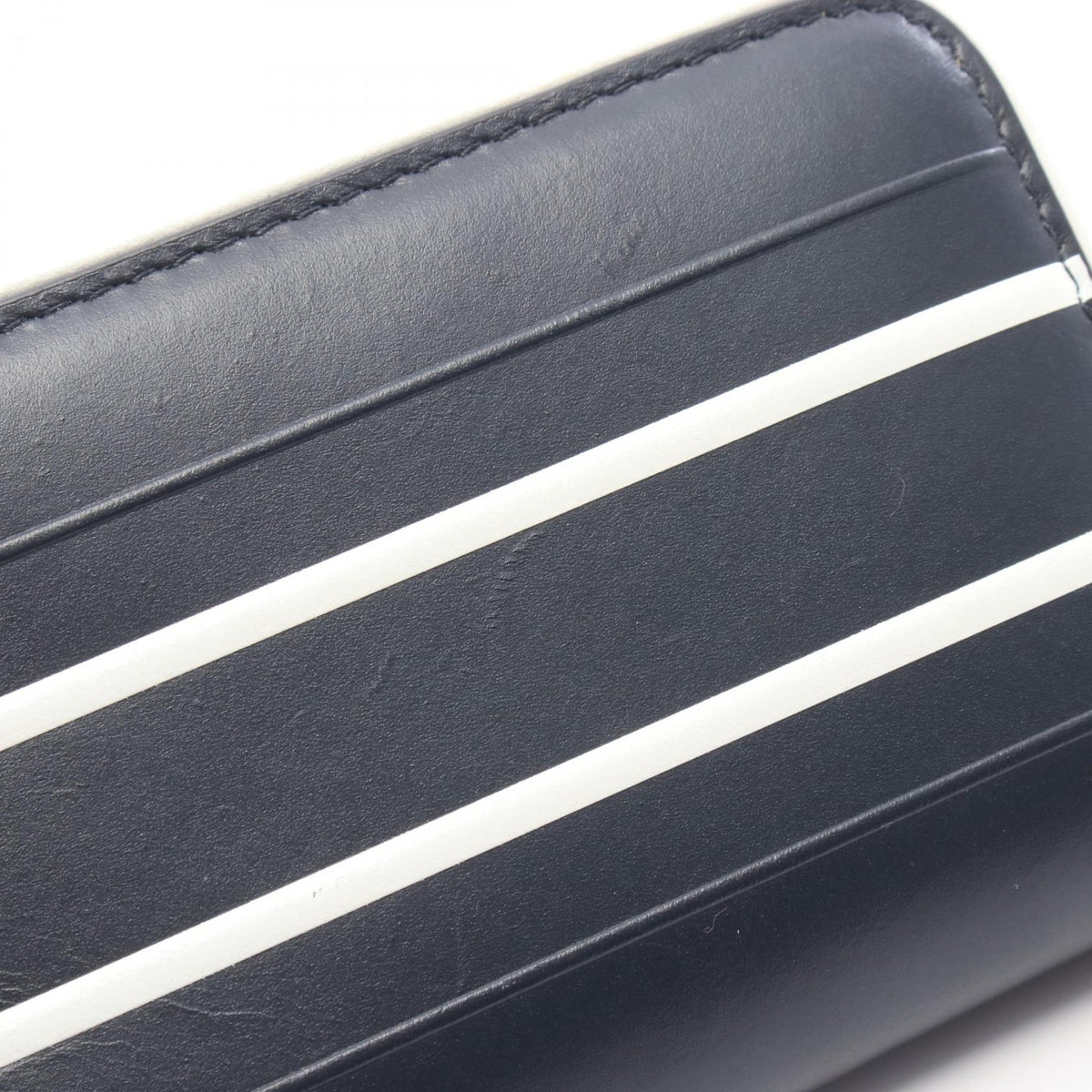 Dior VIBE Leather Round Wallet Blue