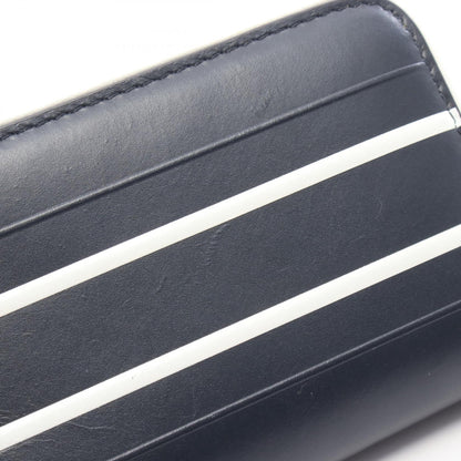 Dior VIBE Leather Round Wallet Blue