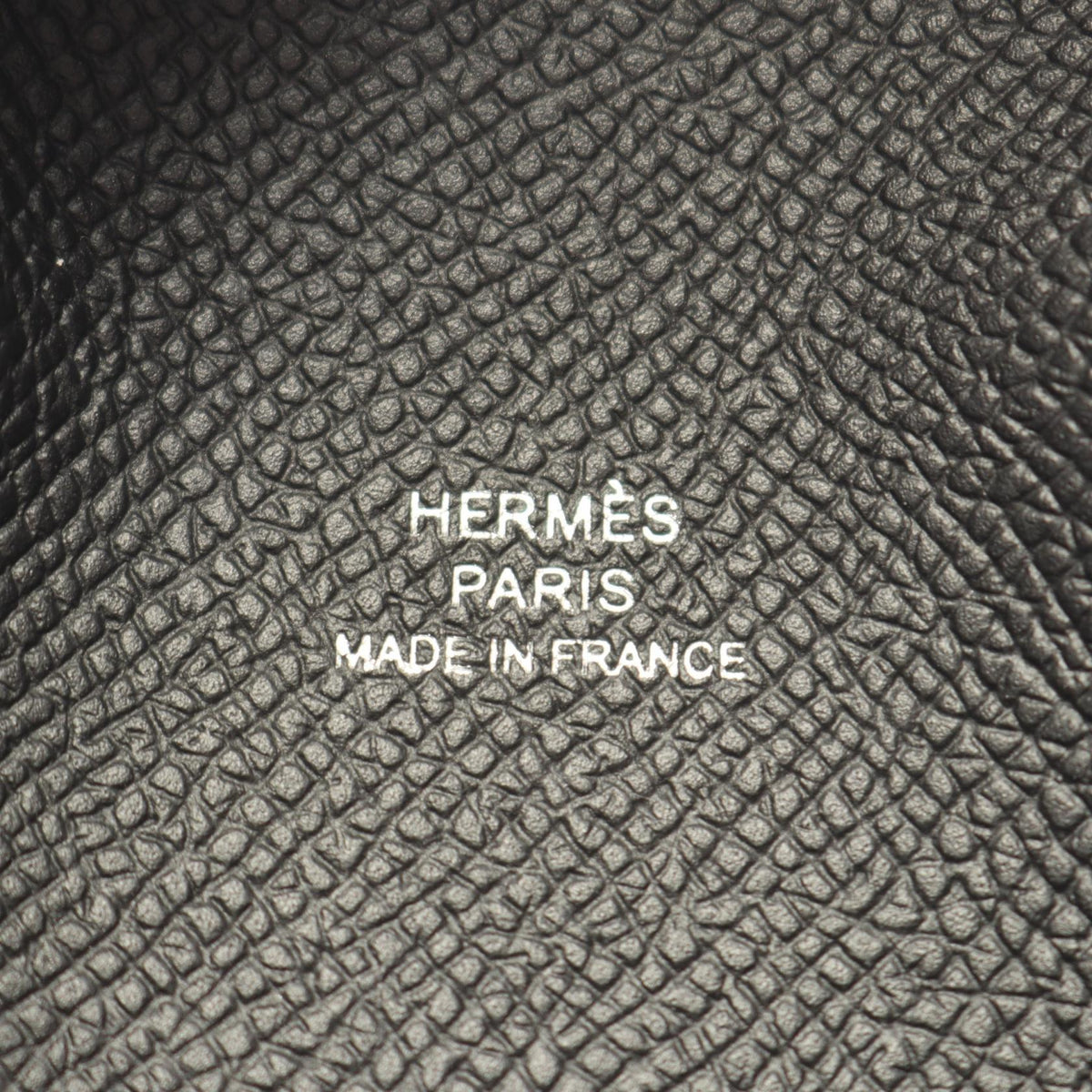 HERMES Calvi Coin Case Black Veau Epsom