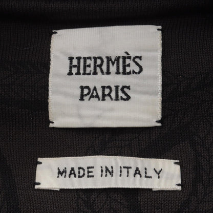 HERMES Palefroi Remix Cotton Sweatshirt Green/Black Size 38