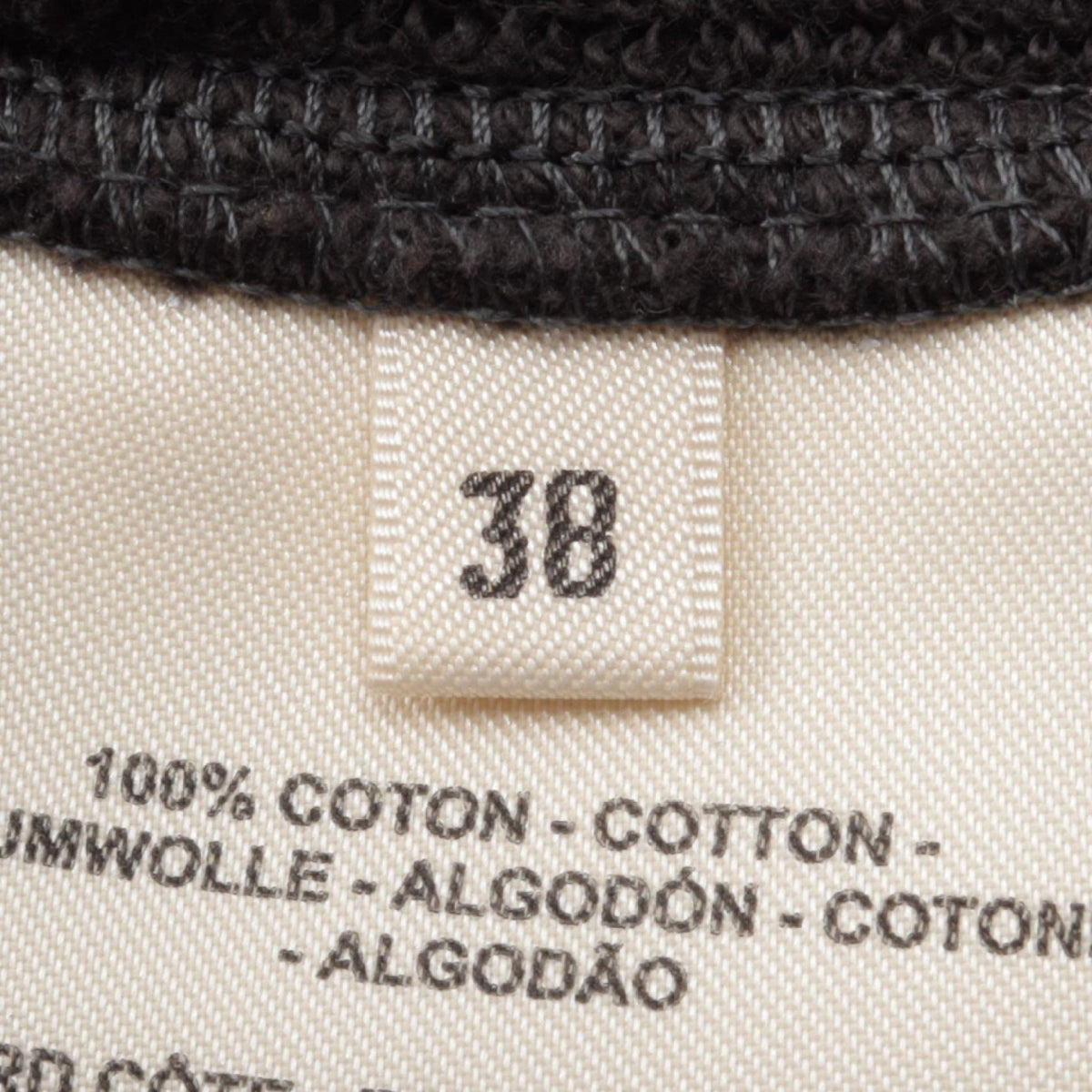 HERMES Palefroi Remix Cotton Sweatshirt Green/Black Size 38