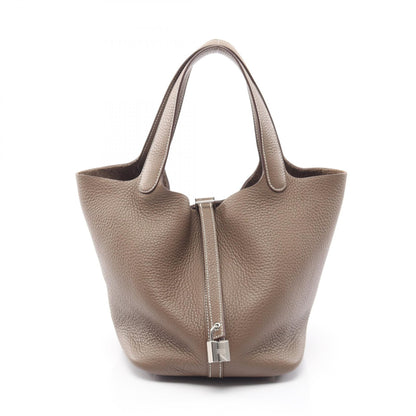 HERMES Picotin Lock MM Handbag Gray