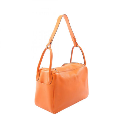 HERMES Lindy 30 Veau Swift Bag Orange
