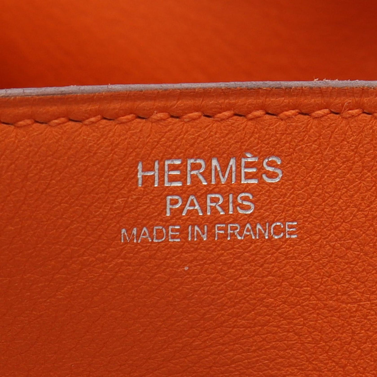 HERMES Lindy 30 Veau Swift Bag Orange