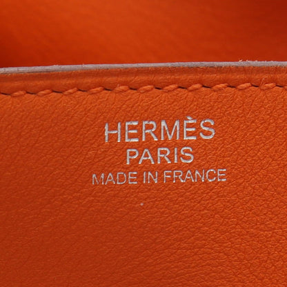 HERMES Lindy 30 Veau Swift Bag Orange