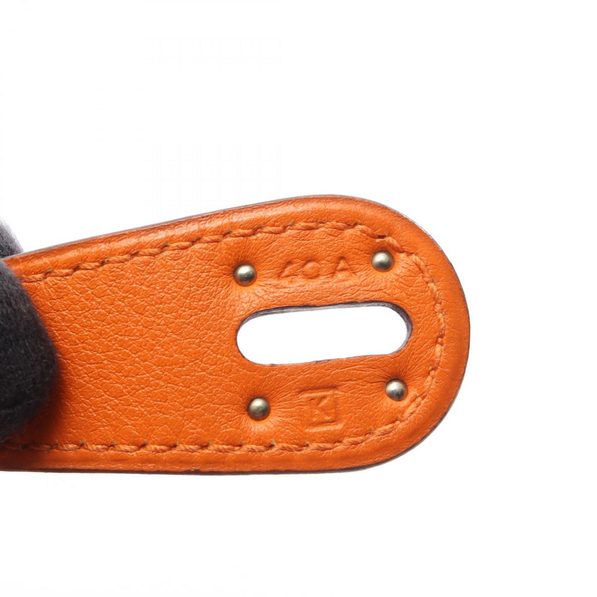 HERMES Lindy 30 Veau Swift Bag Orange