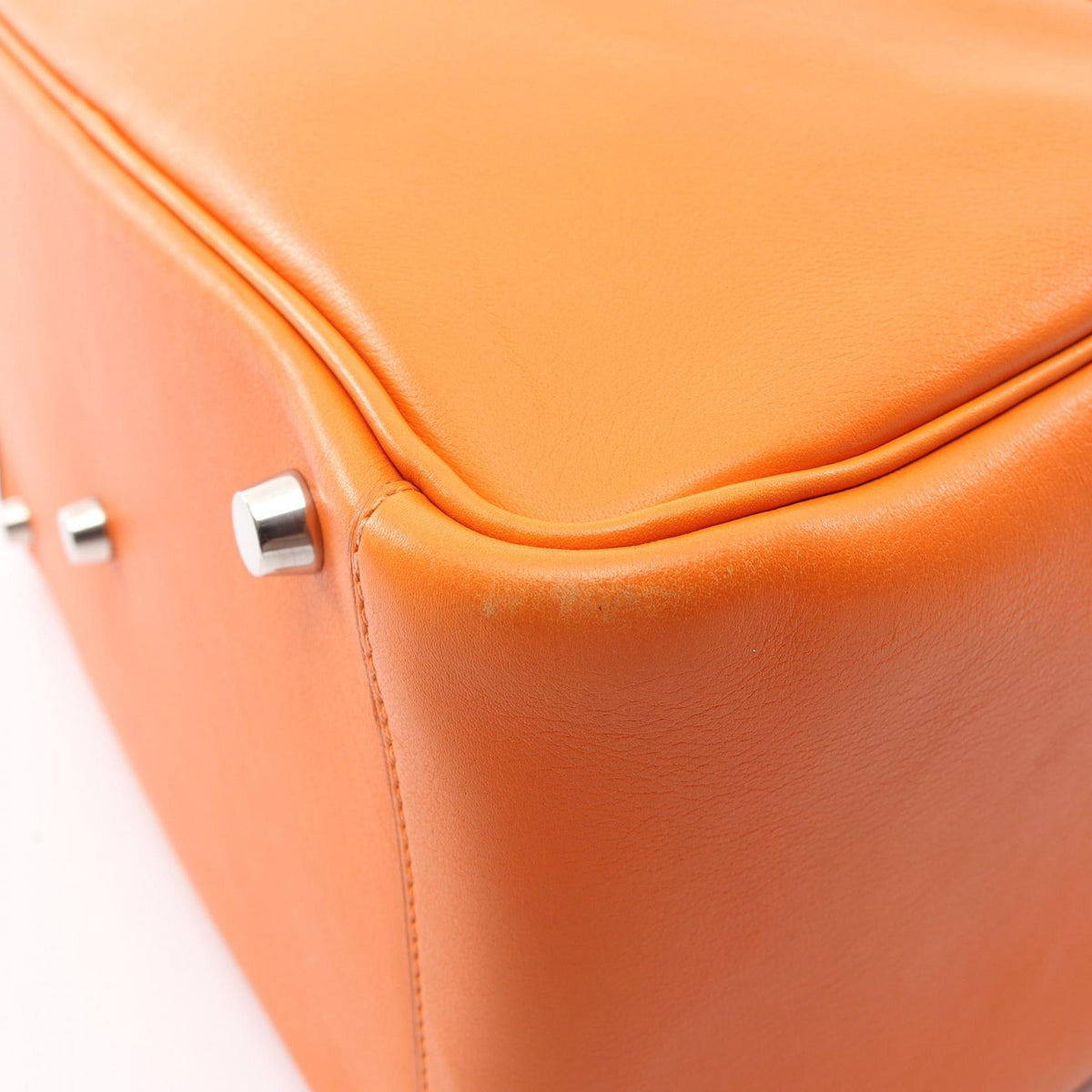 HERMES Lindy 30 Veau Swift Bag Orange