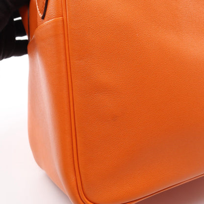 HERMES Lindy 30 Veau Swift Bag Orange