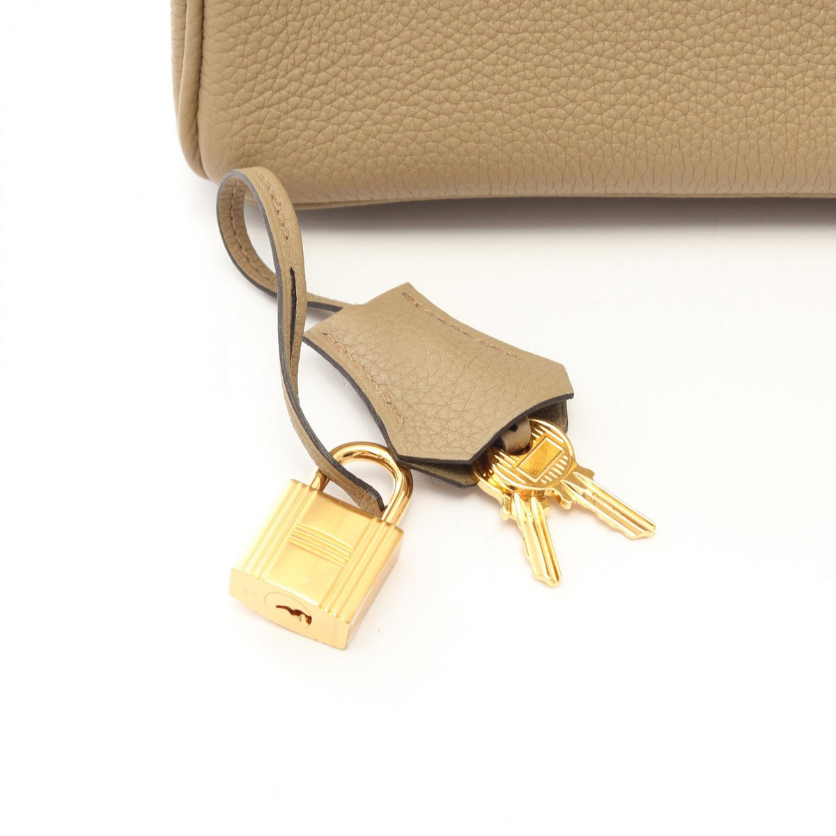 HERMES Birkin 25 Beige Malfa Togo Bag