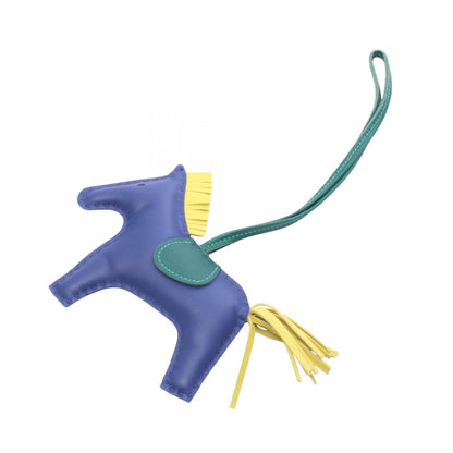 HERMES Rodeo MM Blue Malachite Charm