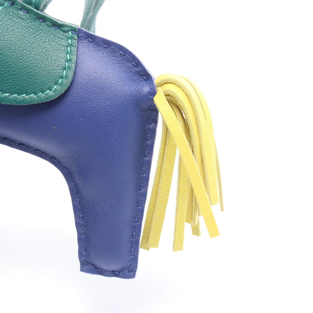 HERMES Rodeo MM Blue Malachite Charm