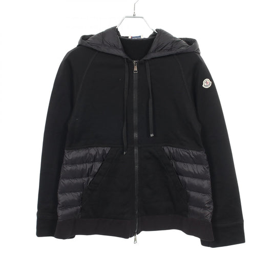 MONCLER Hooded Paneled Down Jacket Black Size XS