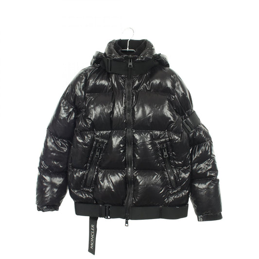 MONCLER BROOK Hooded Nylon Down Jacket Black Size 1